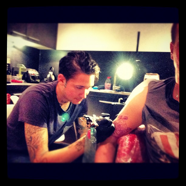 Andy Blanco, Tatuering, Gaddning, John Guidetti