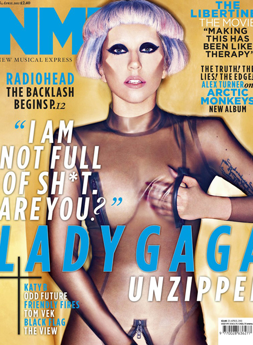 Topless,  Mario Testino, Lady Gaga