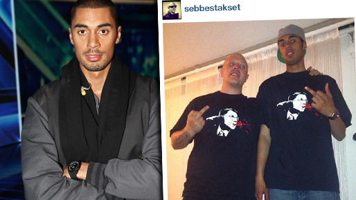 Malcolm Brandin, T-shirt, SD, Jimmie Åkesson, Kartellen, Misshandlad,  Sebbe Stakset, Blodig