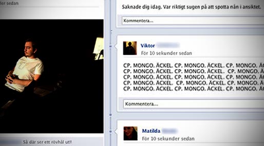 Facebook, Friends, Mobbning