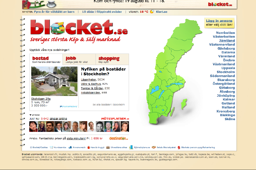 Gulasidan, Blocket, Bedrageri, Facebook, Polisen
