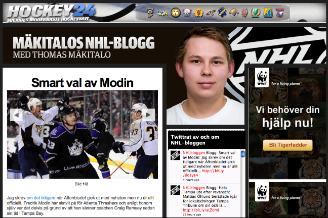 Thomas Mäkitalo - vår nye NHL-bloggare.