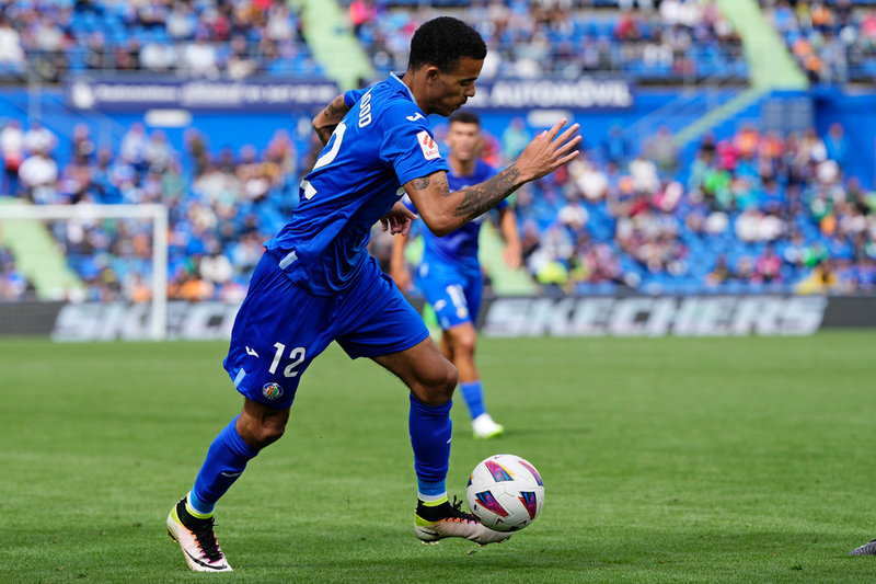 Mason Greenwood i sin comeback för Getafe.