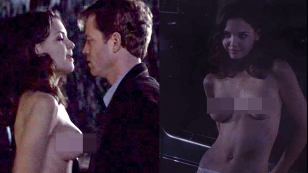 Katie Holmes är topless i filmen The Gift. OBS: Varning för ocensurerade bilder i bildspelet. 