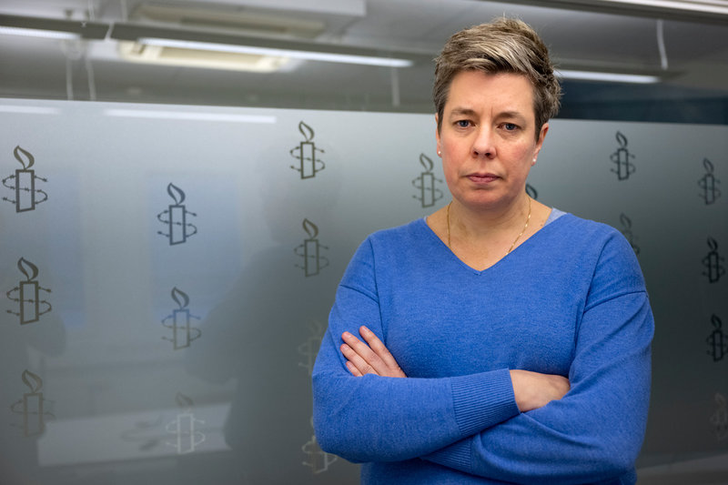 Amnesty Sveriges generalsekreterare Anna Johansson. Arkivbild.