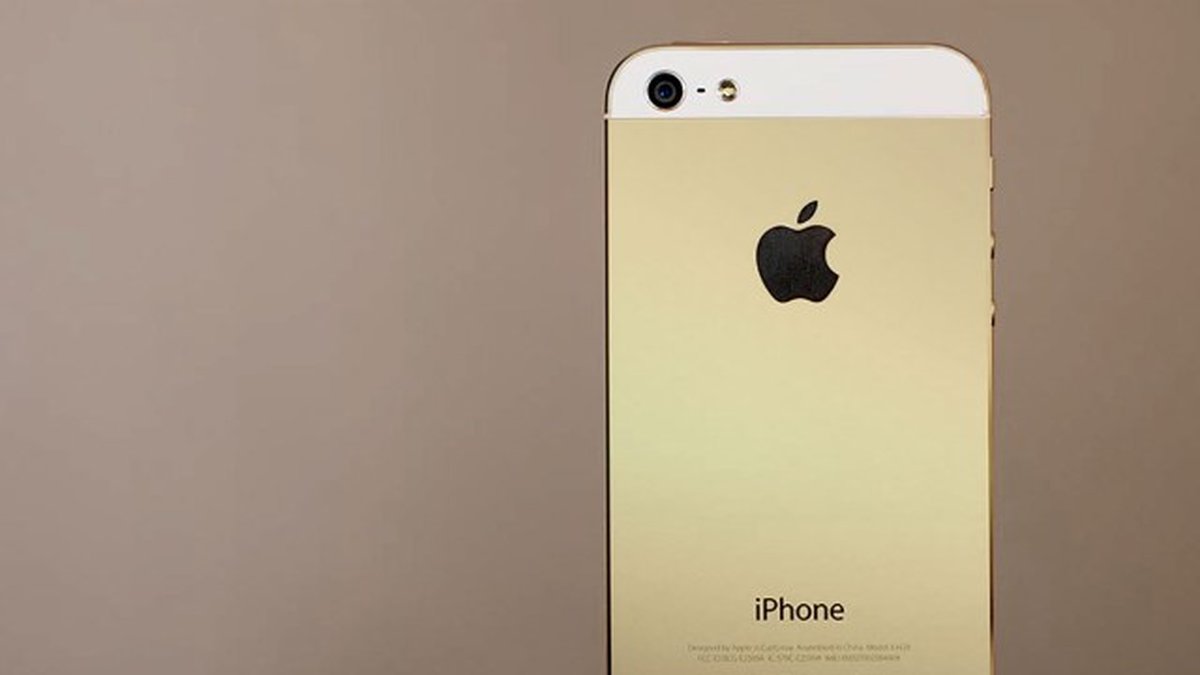 En annan skiss på en guld-iPhone.