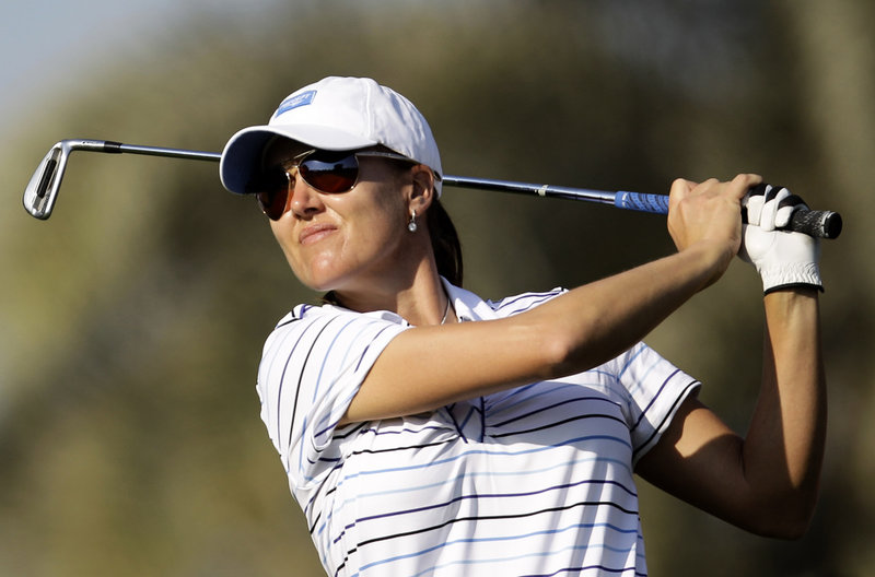 Sophie Gustafson under sin spelarkarriär på USA-touren. Arkivbild.