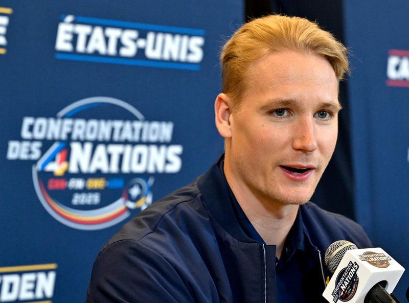 Landslagsbacken Gustav Forsling jagar sin andra raka Stanley Cup-titel. Arkivbild.