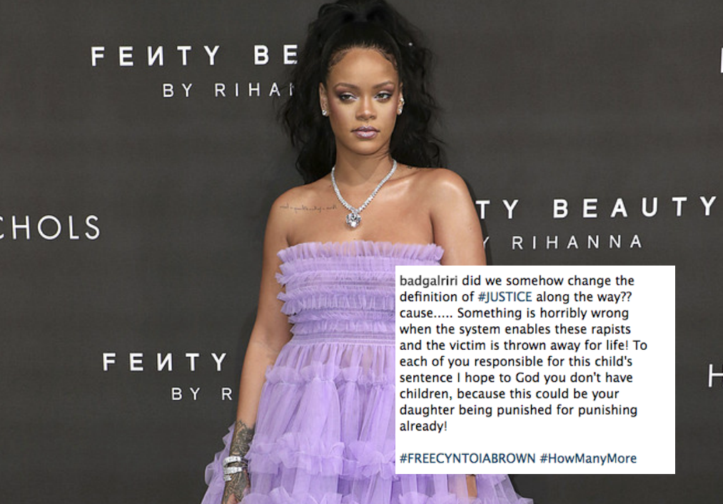 Rihanna har blivit involverad i att skipa rättvisa i Cyntoia Browns fall. Rihanna har blivit involverad i att skipa rättvisa i Cyntoia Browns fall.