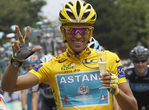 Dagen innan stjärnan vann Tour de France lämnade han ett positivt dopningstest.
