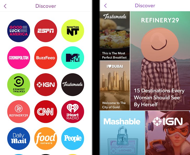 Snapchat Discover Snapchat Discover
