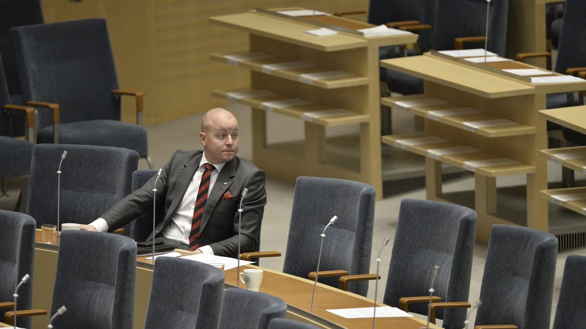 Björn Söder i riksdagen på onsdagen.