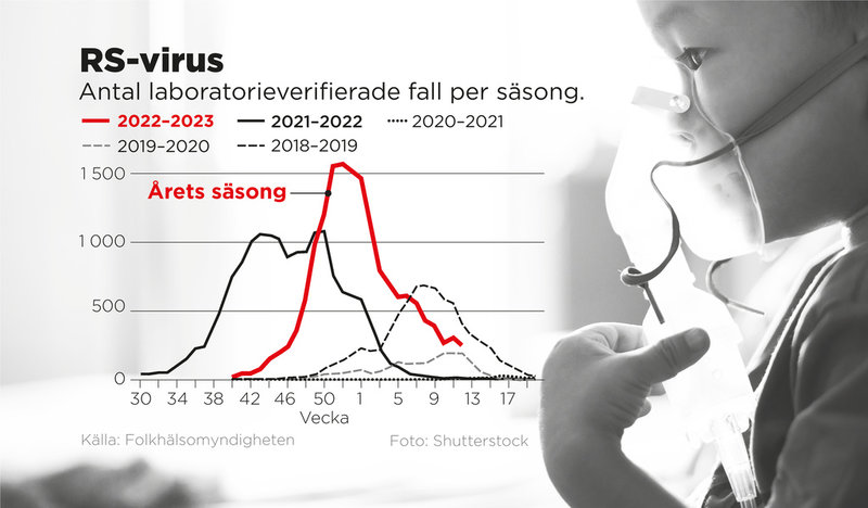 Antal laboratorieverifierade fall per säsong.