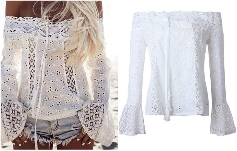 Vit blus