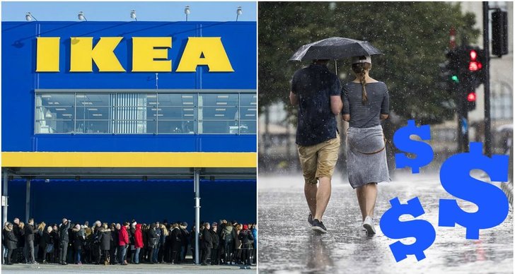 Paraply, Pris, regn, Ikea