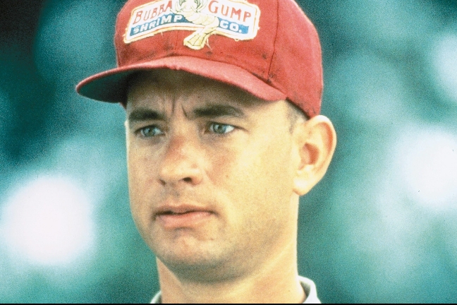 1995. Tom Hanks här i rollen som Forrest Gump i Forrest Gump. 1995. Tom Hanks här i rollen som Forrest Gump i Forrest Gump.
