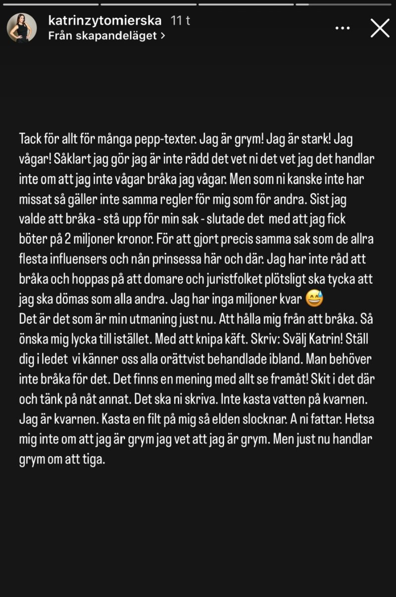 Katrin Zytomierskas story