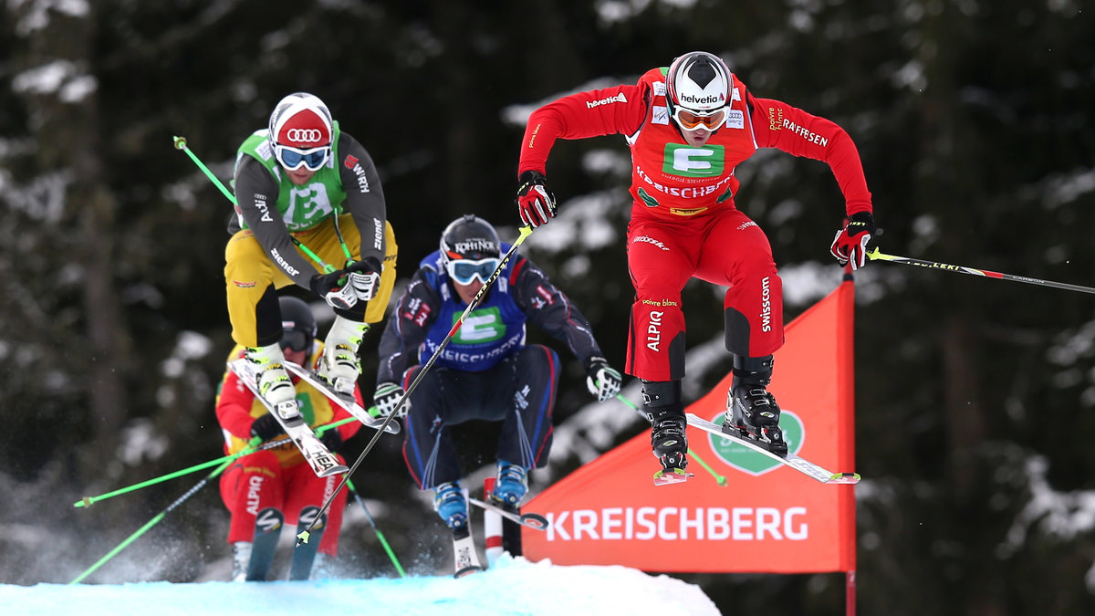 Skicross är en av sporterna som man bara ser under OS.
