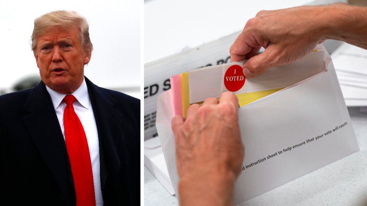 Donald Trump, som varit starkt kritisk till tillförlitligheten hos poströster, har nu poströstat själv.