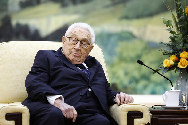 USA:s tidigare republikanske utrikesminister Henry Kissinger. Arkivbild.