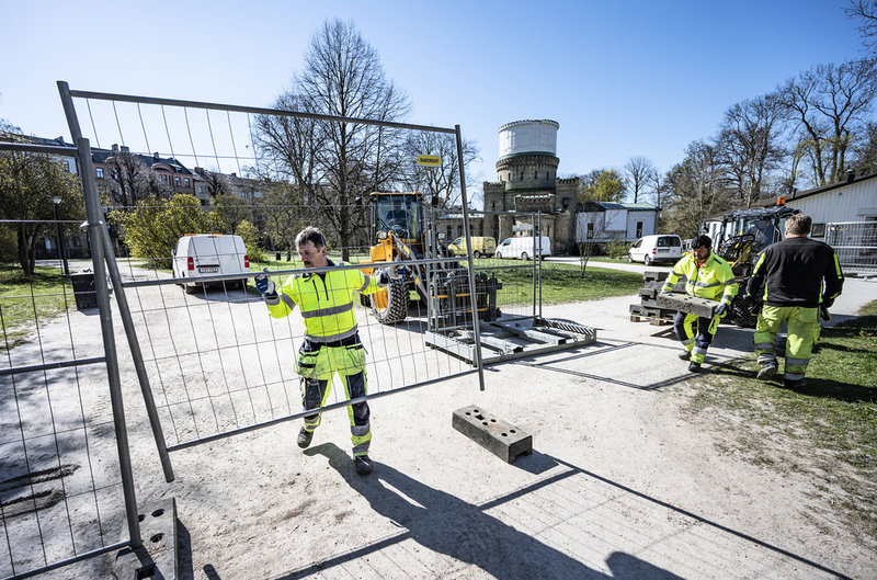 Förra året stängde man Stadsparken i Lund under valborg på grund av covid-19. Arkivbild.