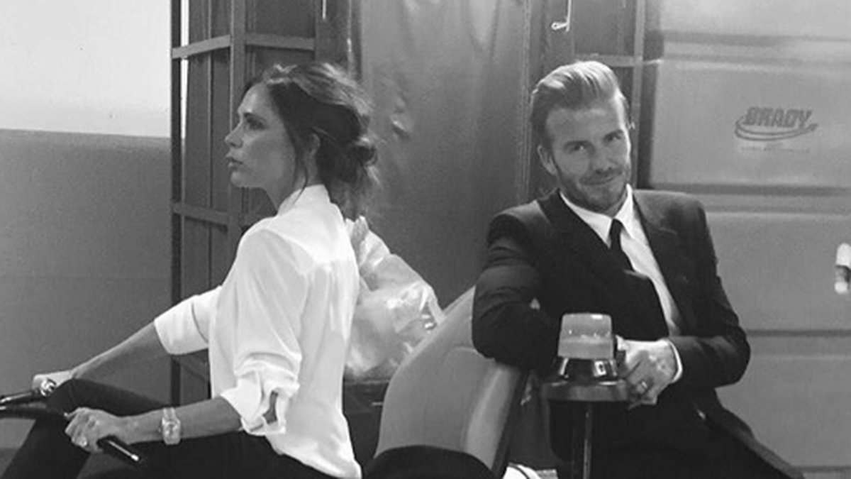 Victoria och David Beckham reser med klass.