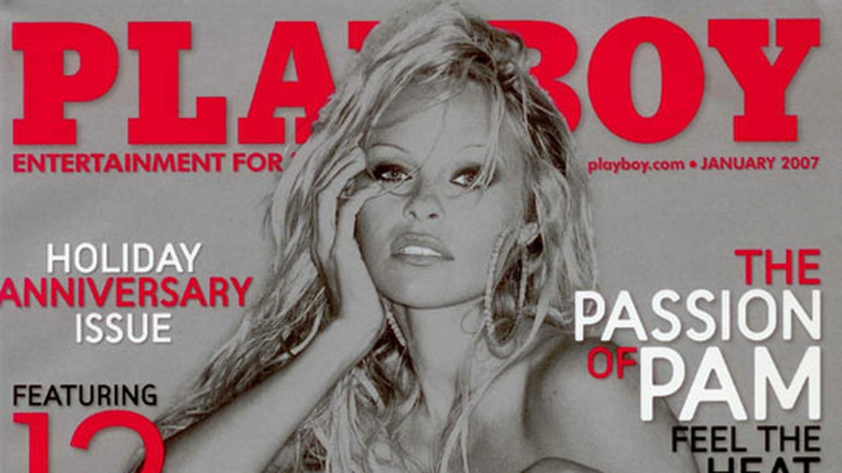 Pamela på Playboy-omslag år 2007. 