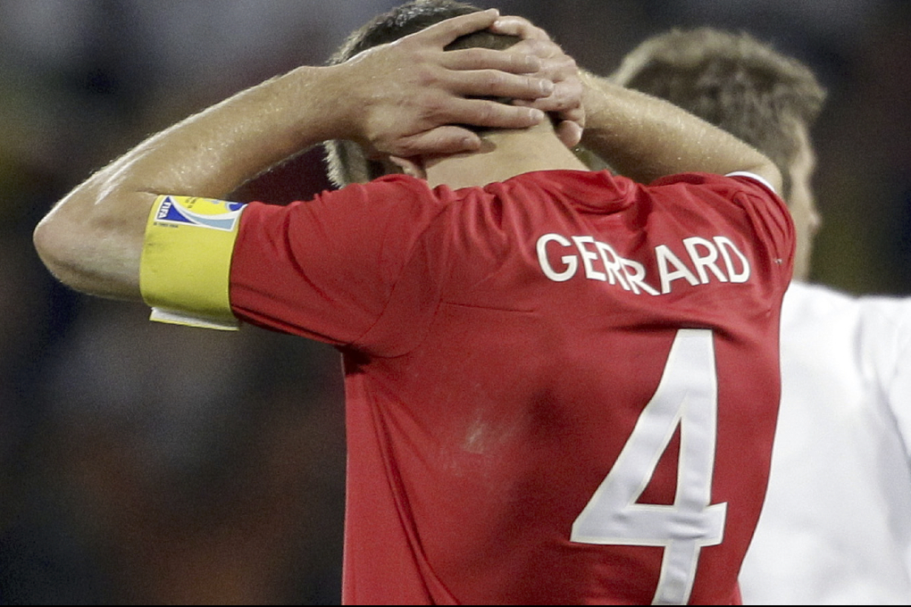 Steven Gerrard och hans England åkte ut redan i åttondelsfinalen.