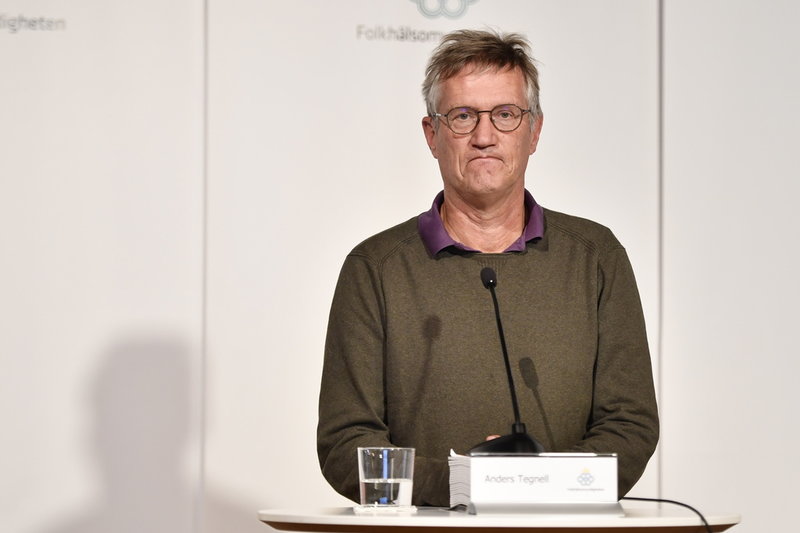 Periodvis höll dåvarande statsepidemiolog Anders Tegnell dagliga pressträffar om smittspridningen. Arkivbild.