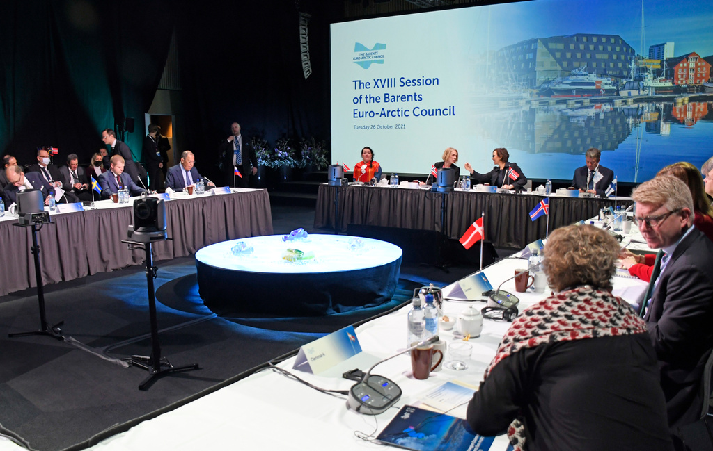 Barentsrådets möte i Tromsø 2021, då Rysslands utrikesminister Sergej Lavrov medverkade. Arkivbild.