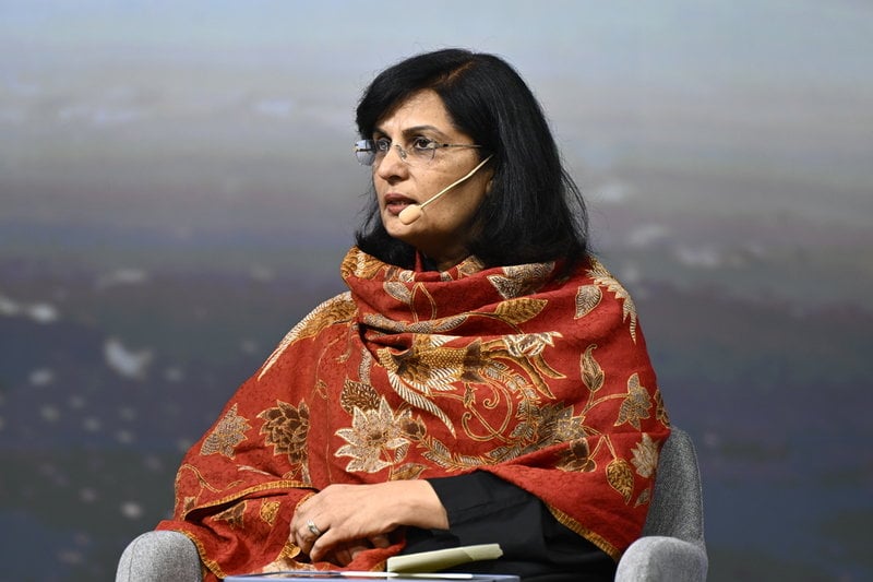 Sania Nishtar, chef för vaccinalliansen Gavi, under ett besök i Stockholm i december.