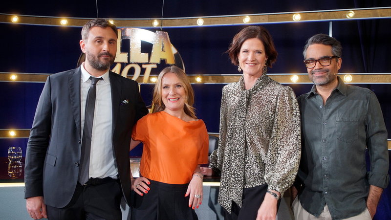 Johar Bendjelloul och Annika Lantz möter David Batra och Anna Kinberg Batra i finalen av 'Alla mot alla'. Pressbild.