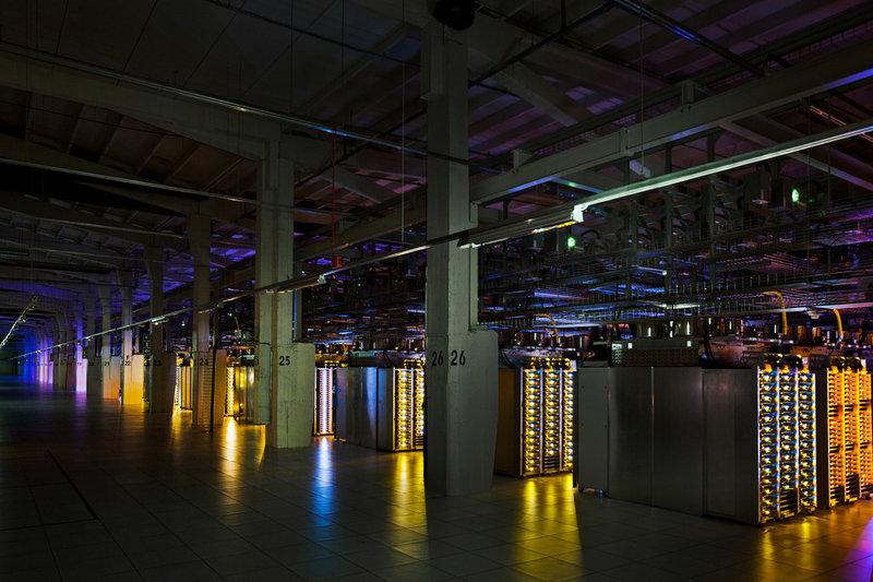 I Fredrikshamn vid Finska viken kyls Googles datacenter av havsvatten. Pressbild. 