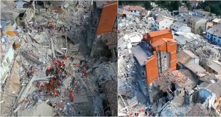 Jordbävning, Italien