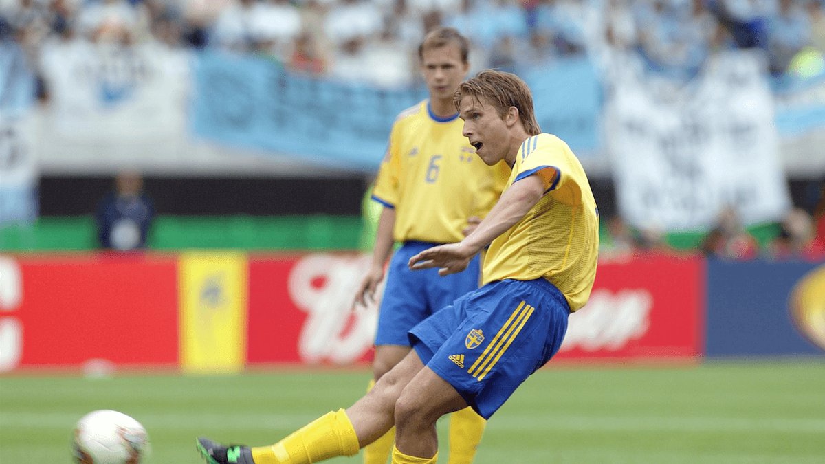 I sista gruppspelsmatchen skulle vi möta Argentina. Anders Svensson gav Sverige ledningen med en frispark som väl alla kommer ihåg.