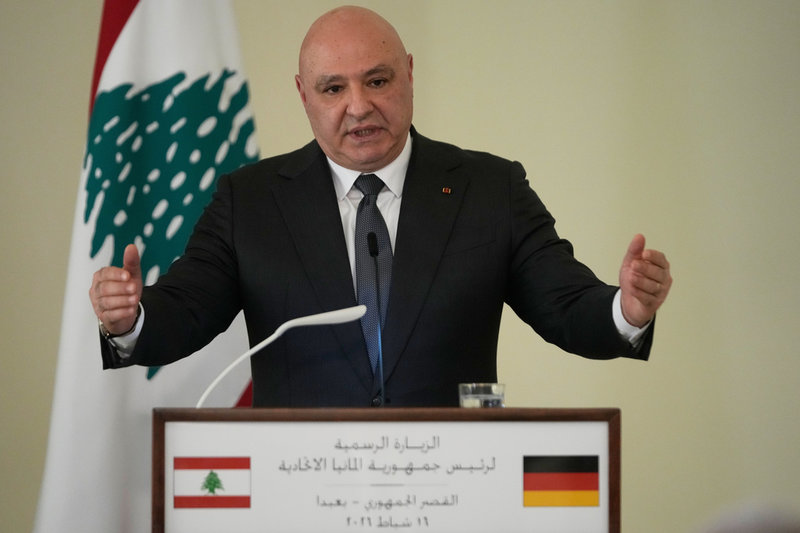 Libanons president Joseph Aoun. Arkivbild.