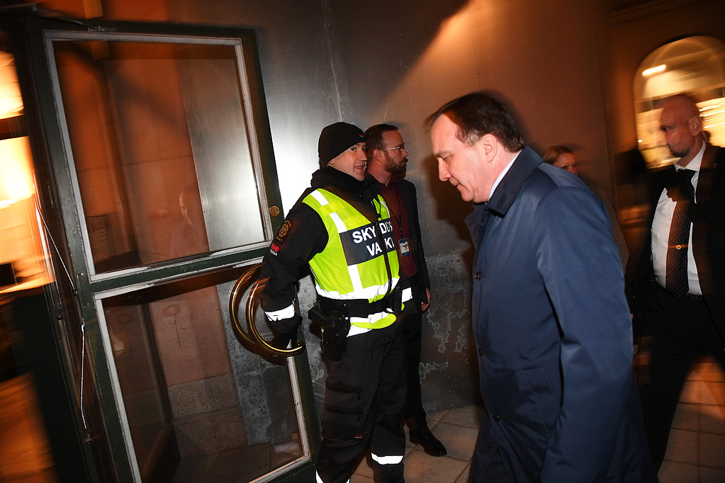 Stefan Löfven, terrorattacken. Lastbilsattack. Stockholm.
