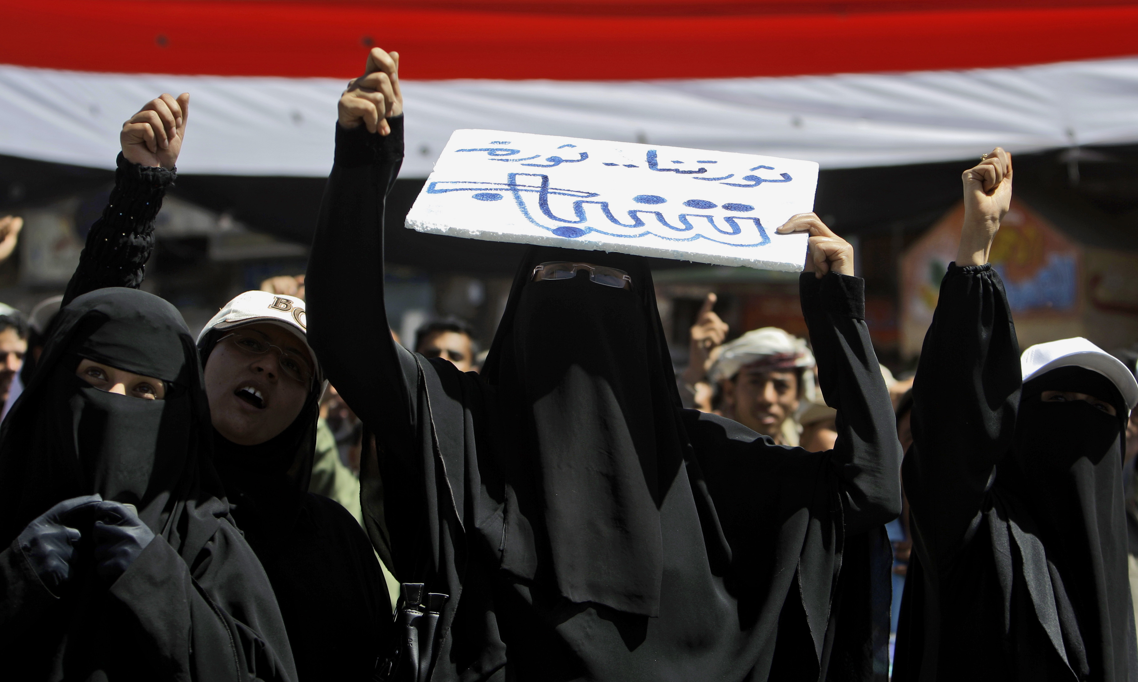 Demonstration, Jemen, Revolution, Uppror, Kravaller