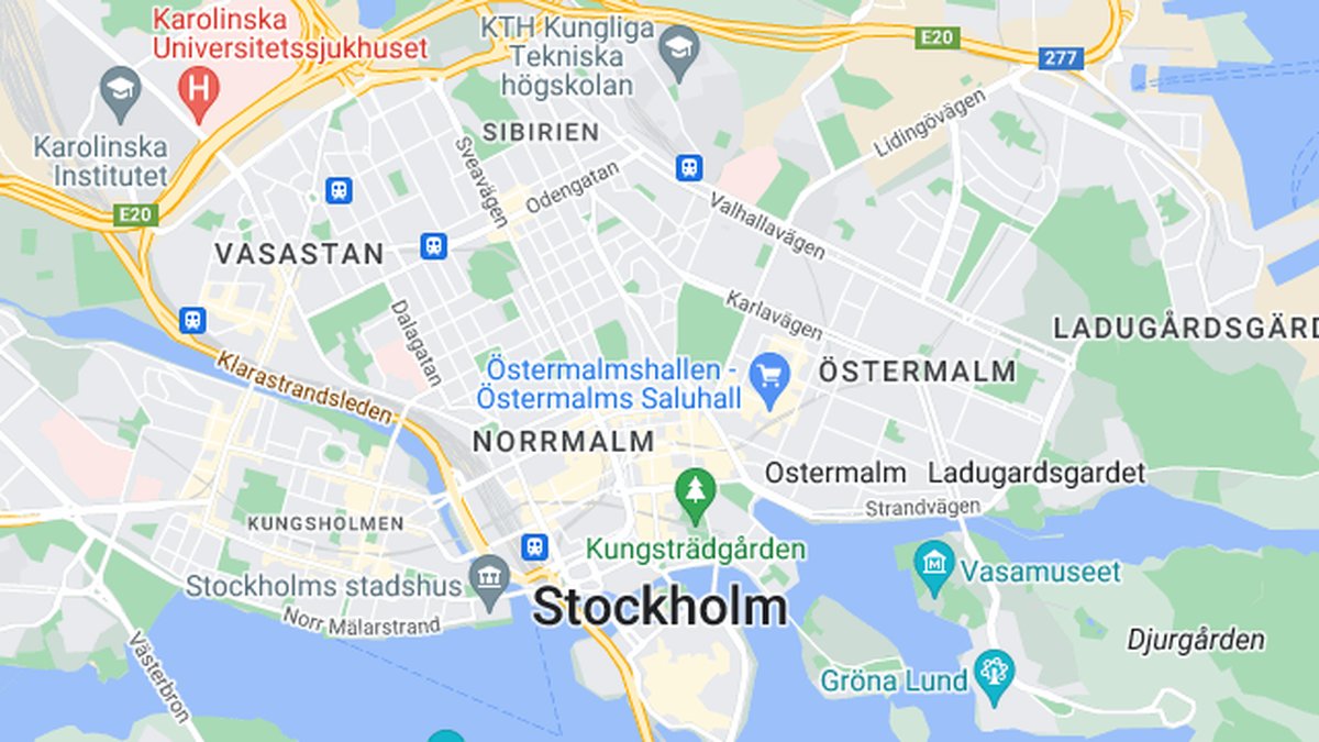 Google maps, Stockholm