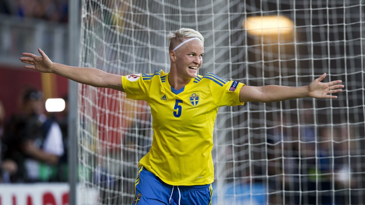 Mittbacken Nilla Fischer har gjort tre mål hittills i turneringen.