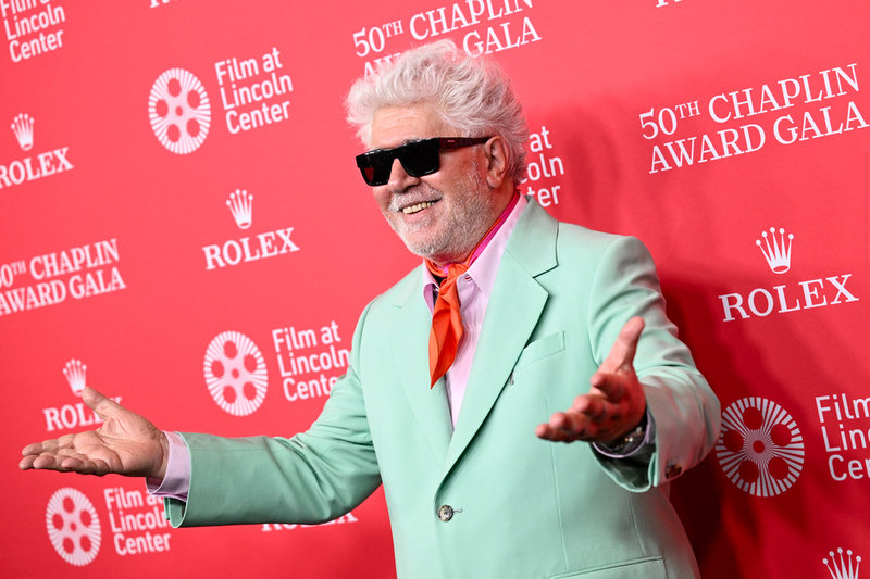 Den spanske regissören Pedro Almodóvars nya film "Bitter Christmas" visas i Cannes. Arkivbild. 