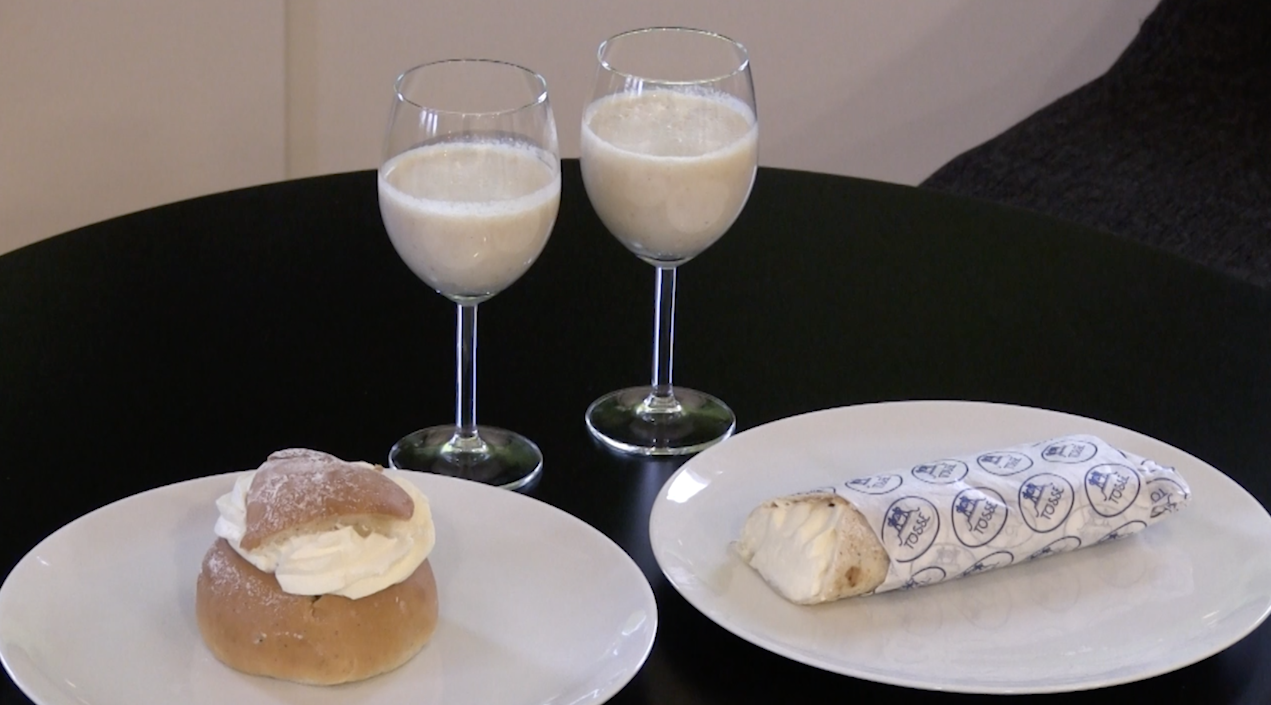Semla, semmelwrap och semmel-shake. Semla, semmelwrap och semmel-shake.