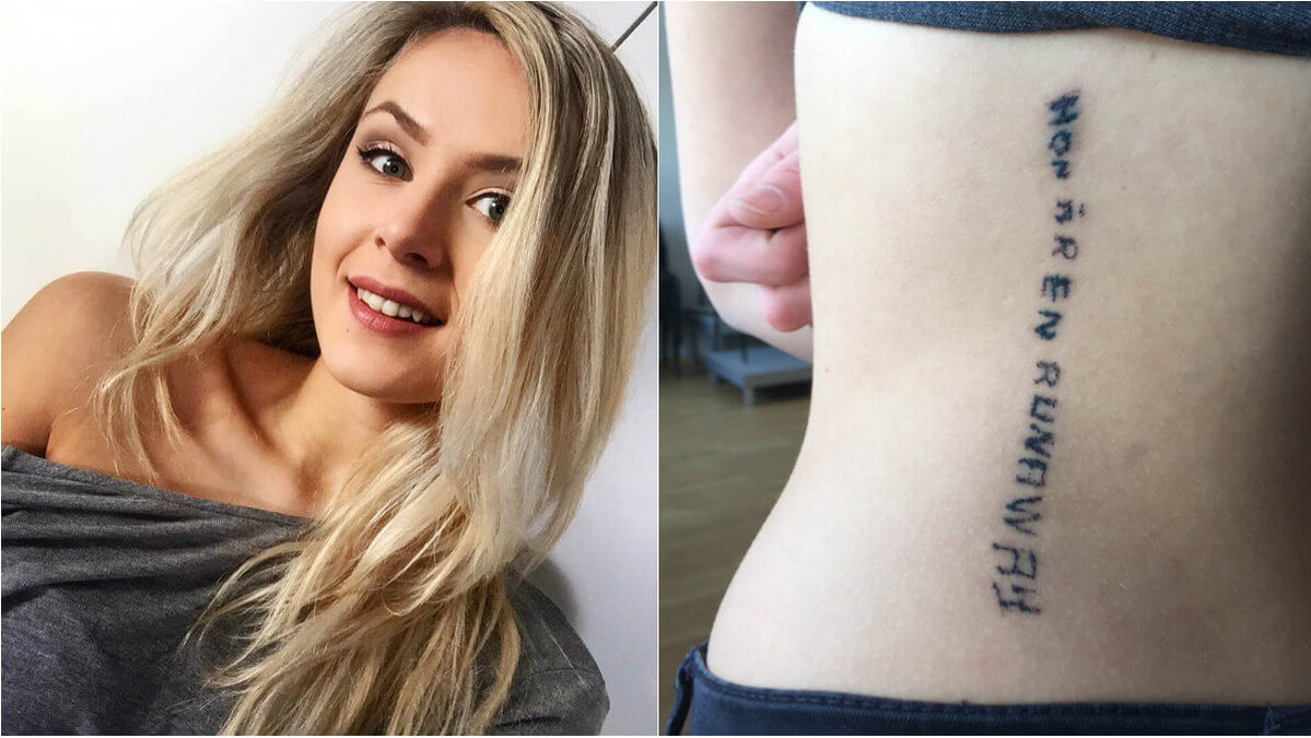 Moa har en Håkan Hellström-tatuering