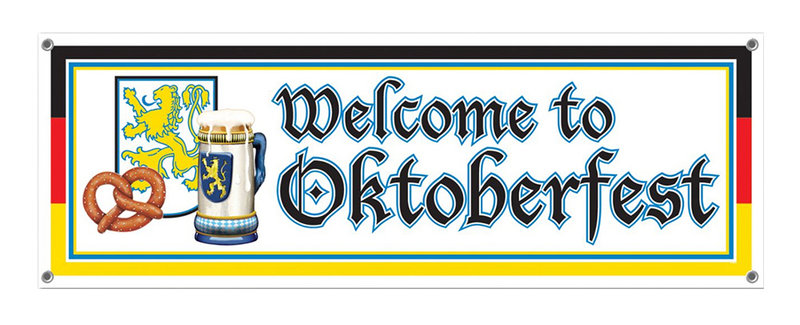 Välkomstbanderoll oktoberfest