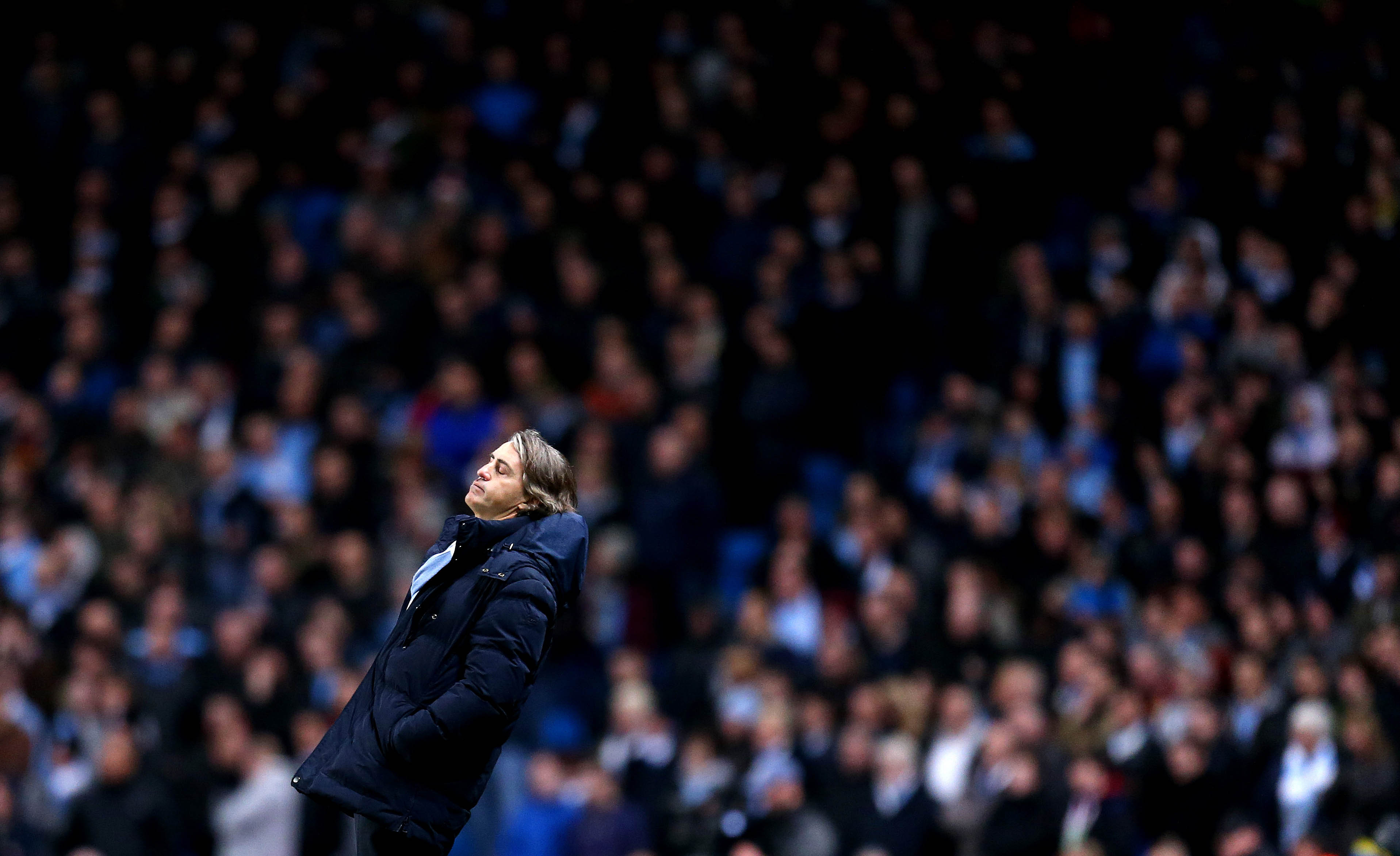 Roberto Mancini kan inte dölja sin besvikelse. Roberto Mancini kan inte dölja sin besvikelse.