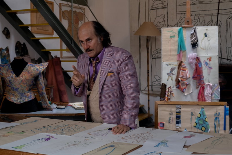 Jared Leto i rollen som Paolo Gucci i 'House of Gucci'. Pressbild.