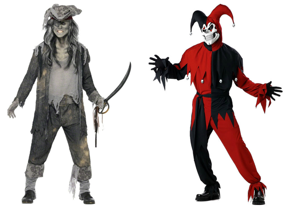 Piratkostym och gycklarkostym Piratkostym och gycklarkostym