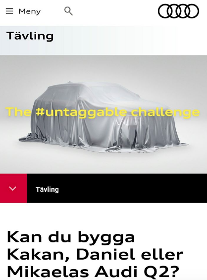 Under gårdagen gick biltillverkaren Audi ut på Facebook med information om sin nya kampanj i samarbete med bland annat just Kakan Hermansson.