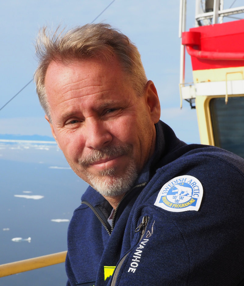Martin Jakobsson ombord på isbrytaren Oden.