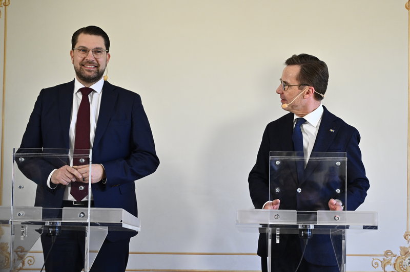 Jimmie Åkesson och Ulf Kristersson. 